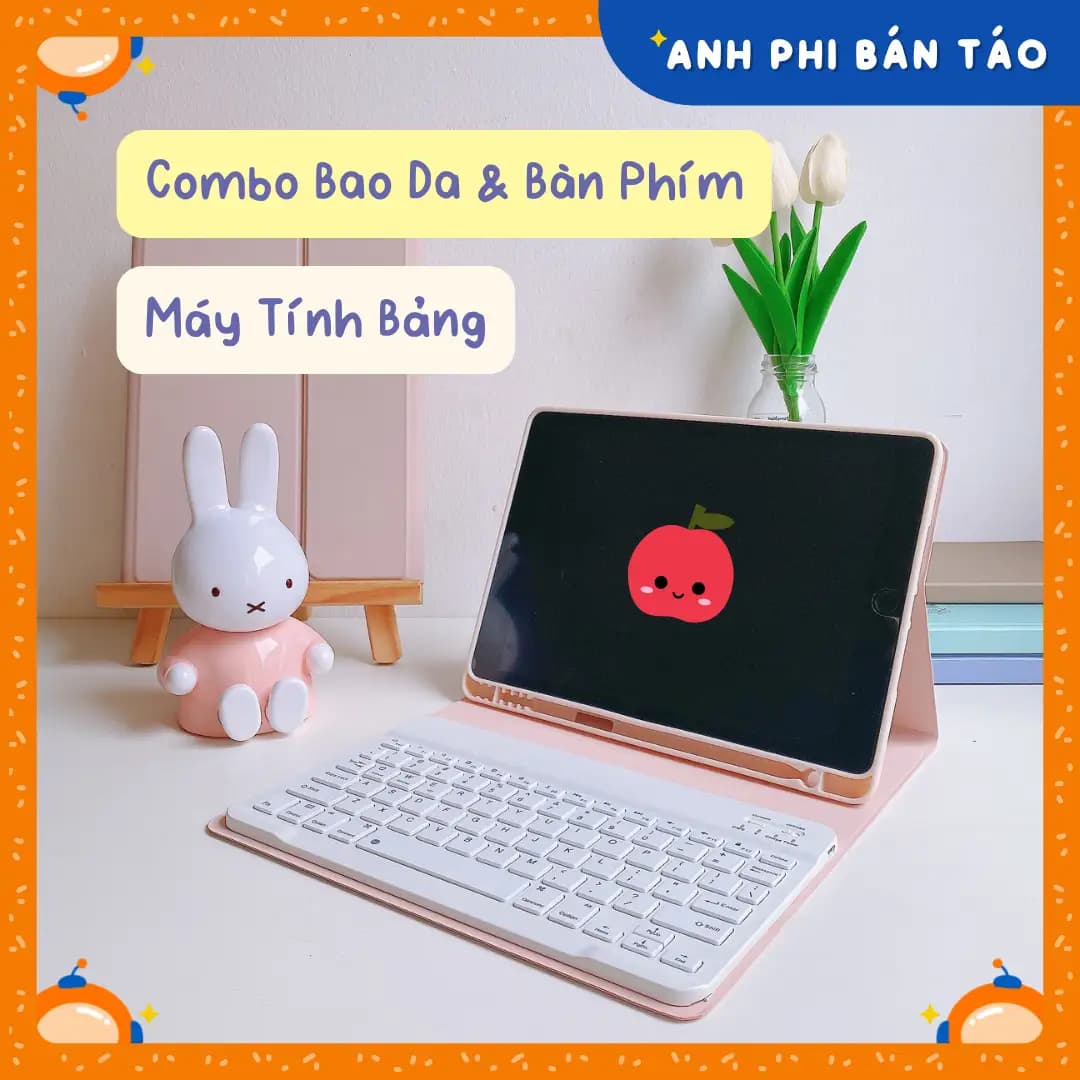 Ốp Bao Da iPad Kèm Bàn Phím Bluetooth